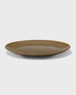 HEMA Dinerbord Ø26.4cm Monaco reactief glazuur donkerbruin (donkerbruin)