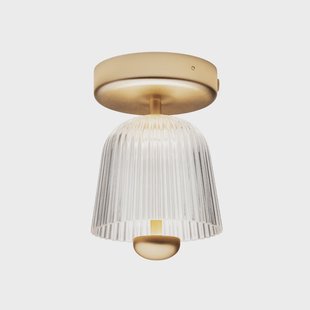 Asteea plafondlamp Ø 12 cm messing/helder Nuura Aps - Woonkamer - Scandinavisch - Metaal - 1 lamp