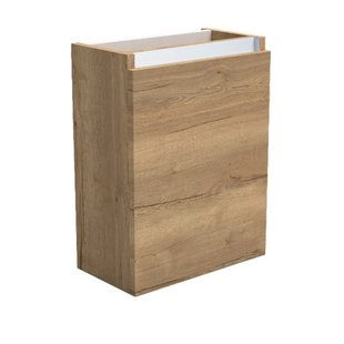 Fonteinkast Sanilux Trendline 52x40x22 cm Rechts Softclose Aluminium Natural Oak