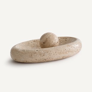 Schaaltje in travertijn, Louma