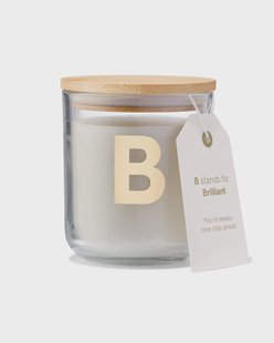 HEMA Kaars in glas Ø8x10cm letter B