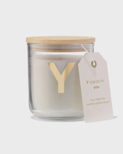 HEMA Kaars in glas Ø8x10cm letter Y
