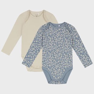 Prénatal romper flower 2 stuks