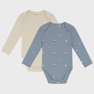 Prénatal romper retro auto 2 stuks