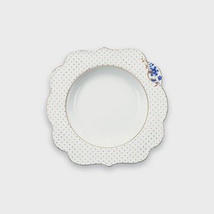 Pip Studio Royal White diep bord (Ø23,5 cm)