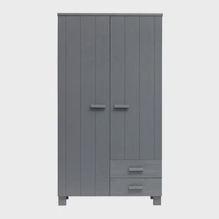 WOOOD 2-deurs kledingkast Dennis met laden