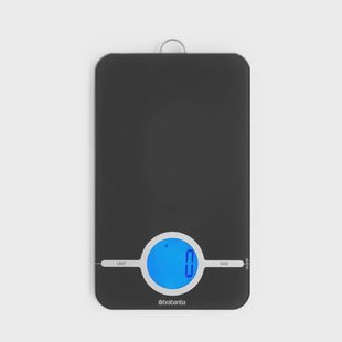 Brabantia TASTY+ keukenweegschaal Digitaal - op Batterijen - Dark Grey