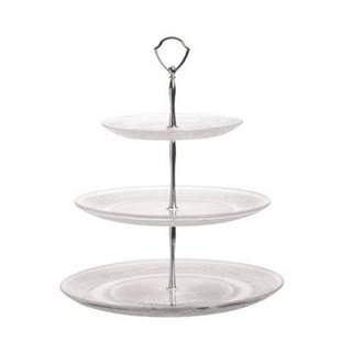 Cosy & Trendy Etagere / Serveertoren Retro - Glas - ø 29 cm - 3-Laags