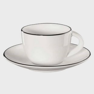 ASA Selection ASA Espresso Kop en Schotel A Table Ligne Noire 70 ml