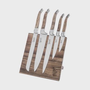 Laguiole Style de Vie Koksmessenset Olijfhout Magnetisch Acaciahout