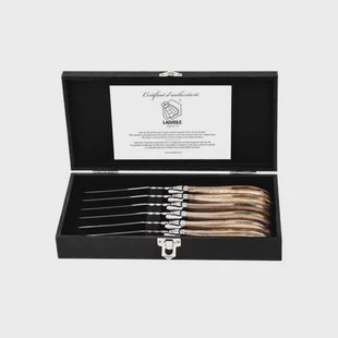 Laguiole Style de Vie Steakmessen Luxury Line Olijfhout - 6 stuks