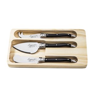 Laguiole Style de Vie Kaasmessen Zwart 3 - delig