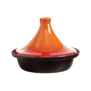 Cosy & Trendy Tajine Inductie - Zwart/Oranje - ø 25 cm
