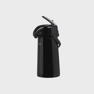 Thermos Thermoskan Met Pomp Zwart 1.3 liter