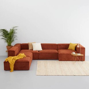 NOUS Living hoekbank links Igor met hocker