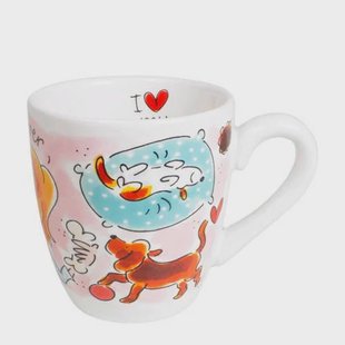 Blond Amsterdam mok Dog lover (200 ml) (Ø8 cm)