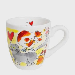 Blond Amsterdam mok Cat lover (200 ml) (Ø8 cm)