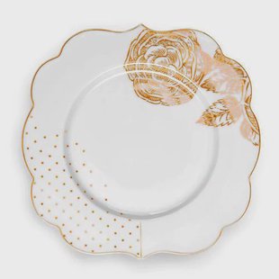 Pip Studio Royal White gebaksbord (Ø17 cm)