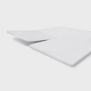 Walra katoenen molton split topmatras (tot 10 cm matras) wit
