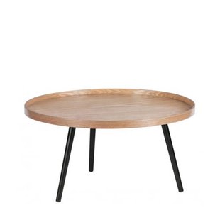 WOOOD Mesa Bijzettafel XL - Hout - Naturel - 39x78x78