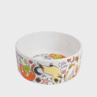 Blond Amsterdam kattenvoerbak (Ø15,5 cm)