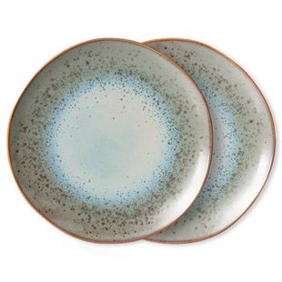HKLIVING dinerbord 70s (Ø27,5 cm) (set van 2)