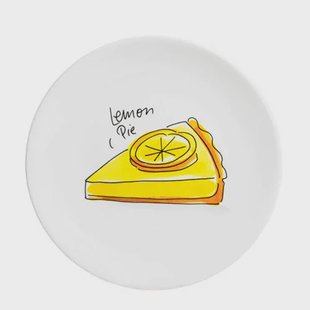 Blond Amsterdam gebaksbord Even bijkletsen (Ø18 cm)