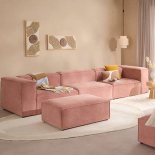 NOUS Living 4-zitsbank met hocker Igor