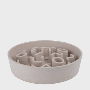 District 70 hondenvoerbak BAMBOO Dog Slow Feeder - ø 21 cm - Merengue