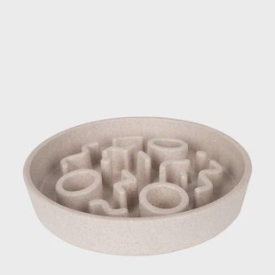 District 70 kattenvoerbak BAMBOO Cat Slow Feeder - ø 13,5 cm - Merengue