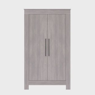 Bebies First kledingkast Nevada 2 deurs - grijs zwart