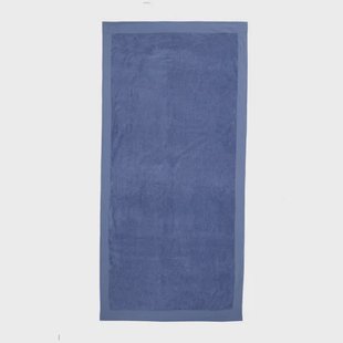 BEACHWAVE strandlaken Edge - blauw (velours) (200x100 cm)