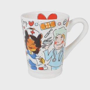 Blond Amsterdam XL beker Hart Voor De Zorg (Ø10 cm) (500 ml)