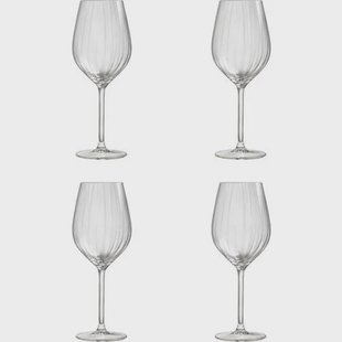 Royal Leerdam Plisse wijnglas (set van 4)