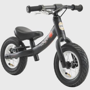 BikeStar Sport, 2 in 1 meegroei loopfiets, 10 inch, zwart