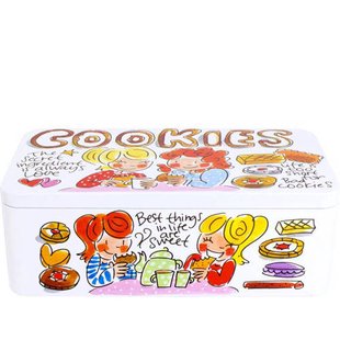 Blond Amsterdam koekblik Even Bijkletsen (19,5x10,5 cm)