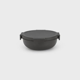 Brabantia Make & Take saladebak - 1,3 l - Kunststof - Dark Grey