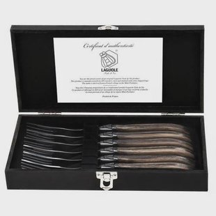Laguiole Style de Vie Steakvorken Luxury Line Olijfhout - 6 stuks
