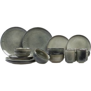 Salt & Pepper Serviesset Meridian - Groen/Blauw - 16-delig / 4 personen