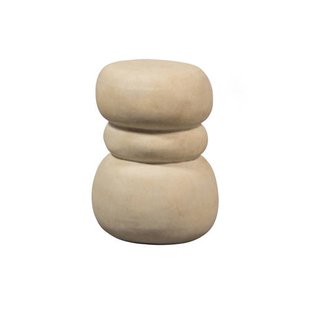 WOOOD bijzettafel Yvo - Fiber Clay - Naturel - 47x37x35