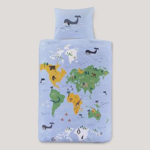 NOUS Kids katoenen dekbedovertrek kinderbed (120x150 cm)