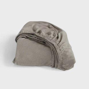 Cinderella jersey hoeslaken - taupe (35 cm hoog)