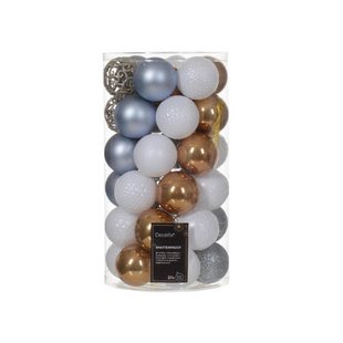 Decoris kerstbal Mix (set van 37) (ø6 cm)
