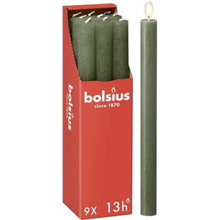 Bolsius dinerkaars Rustiek (Ø2,3x27 cm) (set van 9)