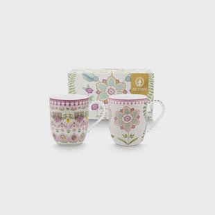 Pip Studio Lily & Lotus mok (Ø7,5 cm) (145 ml) (set van 2)