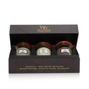 WoodWick geurkaars Giftset Deluxe Mini (set van 3)