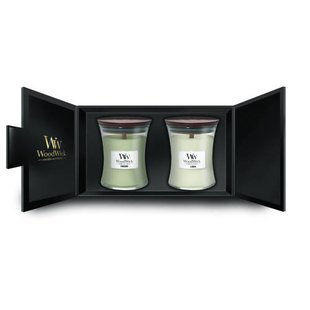 WoodWick geurkaars Giftset Deluxe Medium (set van 2)