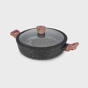 Westinghouse Hapjespan Marble Wood - ø 32 cm / 6 liter - standaard anti-aanbaklaag