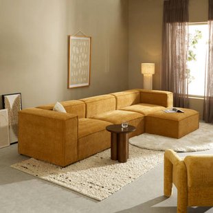 NOUS Living 4-zitsbank met hocker Igor