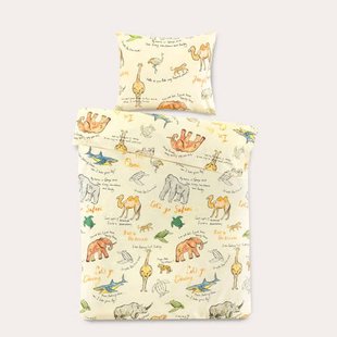 NOUS Kids katoenen dekbedovertrek 1 persoons (140x200 cm)